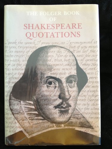 Beispielbild fr Folger book of Shakespeare Quotations zum Verkauf von Wonder Book