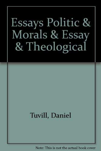 Beispielbild fr ESSAYS POLITIC AND MORAL and ESSAYS MORAL AND THEOLOGICAL. Ed., John L. Lievsay. [Orig. publ. early 1600's] zum Verkauf von de Wit Books