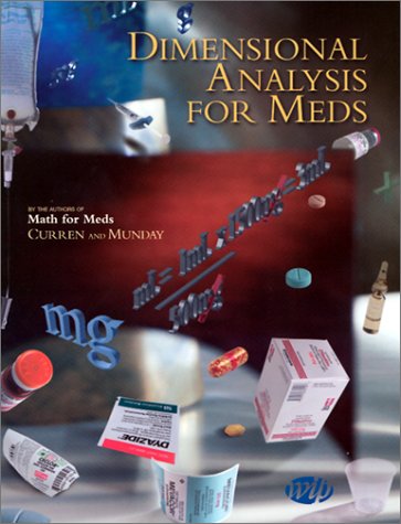 Imagen de archivo de Dimensional Analysis for Meds [With CDROM] a la venta por ThriftBooks-Dallas