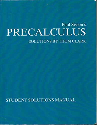 Stock image for Pre Calculus SSM for sale by Better World Books