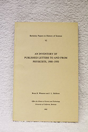 Beispielbild fr An Inventory of Published Letters to and from Physicists, 1900-1950 zum Verkauf von HPB-Red