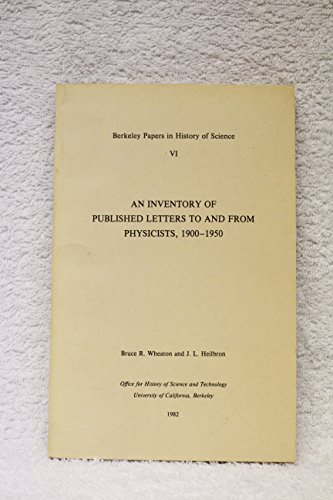 9780918102065: An Inventory of Published Letters to and from Physicists, 1900-1950