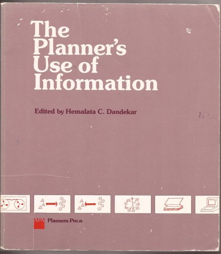 Stock image for The Planners Use of Information for sale by Once Upon A Time Books