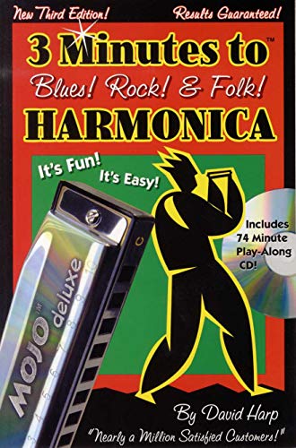 Stock image for 3 Minutes to Blues, Rock & Folk Harmonica: Third Edition for sale by WorldofBooks