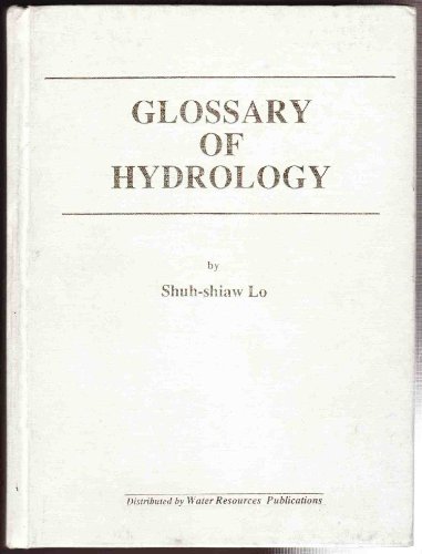 Stock image for Glossary of Hydrology for sale by Cronus Books