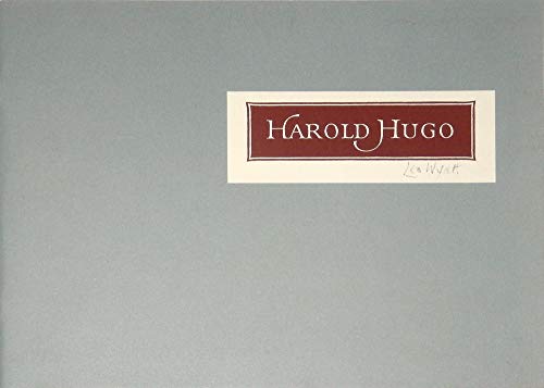 Imagen de archivo de Harold Hugo, 1910-1985, museum patron a la venta por Zubal-Books, Since 1961