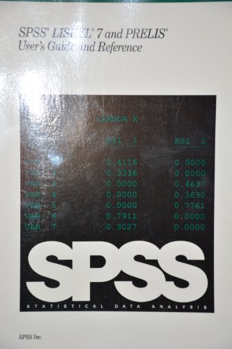 Stock image for SPSS LISREL 7 and PRELIS: User's guide and reference for sale by HPB-Red