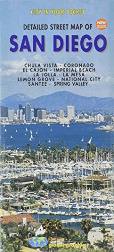 Imagen de archivo de San Diego, California Street Map a la venta por Books Unplugged