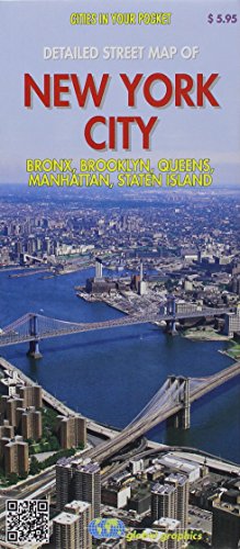 Imagen de archivo de New York City 5 Boroughs Street Map (Brooklyn, Bronx, Manhattan, Staten Island and Queens) a la venta por Books Unplugged