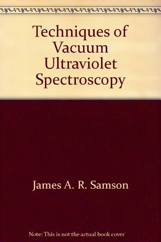 Techniques of Vacuum Ultraviolet Spectroscopy