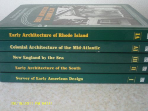 Stock image for Early Architecture of Rhode Island (Architectural Treasures of Early America Vol. 6) for sale by Your Online Bookstore