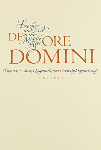 Beispielbild fr De Ore Domini: Preacher and Word in the Middle Ages (Studies in Medieval Culture) zum Verkauf von Powell's Bookstores Chicago, ABAA