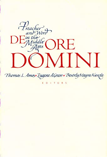 Stock image for De Ore Domini: Preacher and Word in the Middle Ages (Studies in Medieval Culture) for sale by Powell's Bookstores Chicago, ABAA