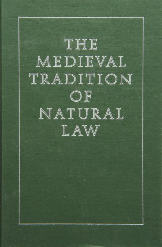 Beispielbild fr The Medieval tradition of natural law. zum Verkauf von Kloof Booksellers & Scientia Verlag