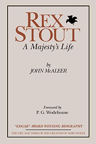 Beispielbild fr Rex Stout: A Majesty's Life-Millennium Edition zum Verkauf von GF Books, Inc.