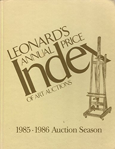 Stock image for Leonard's ANNUAL Price Index of Art Auctions, Volume 6 for sale by NWJbooks