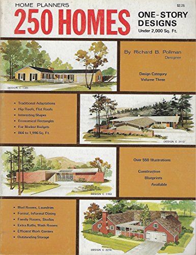 Stock image for Home planners 250 homes: One-story designs under 2,000 sq. ft (Designs for convenient living) for sale by HPB-Ruby