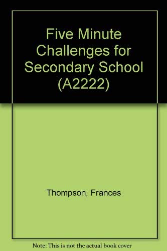 Stock image for Five-Minute Challenges for Secondary School for sale by Better World Books