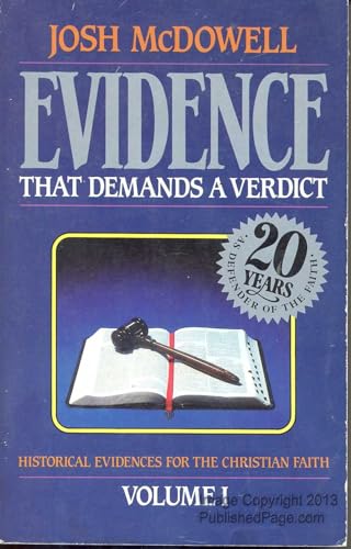 Imagen de archivo de Evidence That Demands a Verdict a la venta por Jenson Books Inc