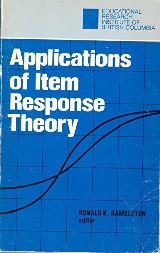 Stock image for Applications of Item Response Theory for sale by Eve's Book Garden