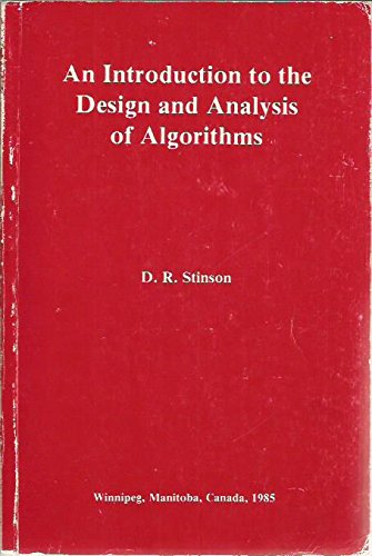 9780919611153: An Introduction to the Design and Analysis of Algorithms