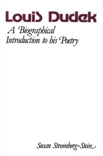 9780919614505: Louis Dudek: A Biographical Introduction (Early Canadian Poetry Series - Criticism & Biography)