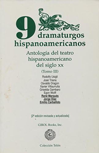 Stock image for 9 Dramaturgos Hispanoamericanos: Antologia del teatro hispanoamericano del siglo XX for sale by ThriftBooks-Dallas