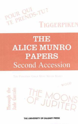 Stock image for Alice Munro Papers: Second Accession (Canadian Archival Inventory, Literary Pa) for sale by 2nd Act Books