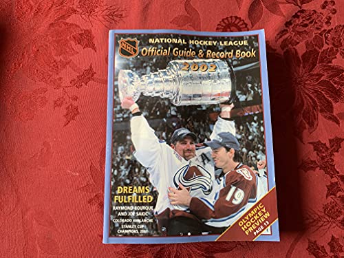 Stock image for NHL Official Guide and Record Book 2002 for sale by Russell Books