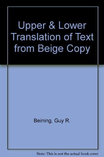 Upper and Lower Translation of Text from Beige Copy