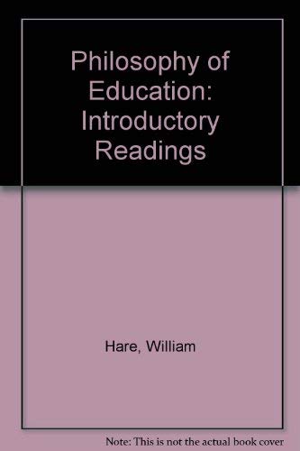 Imagen de archivo de Philosophy of Education : Introductory Readings a la venta por Rainy Day Books
