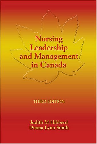9780920513897: Nursing Leadership And Management In Canada