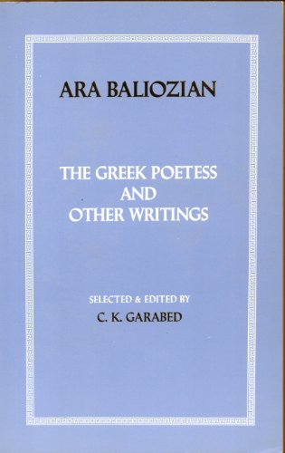 Stock image for The Greek Poetess and Other Writings for sale by Books From California