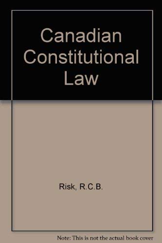 Stock image for Canadian Constitutional Law for sale by bmyguest books