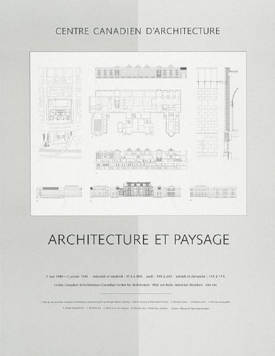 Imagen de archivo de Architecture et paysage a la venta por Wonder Book