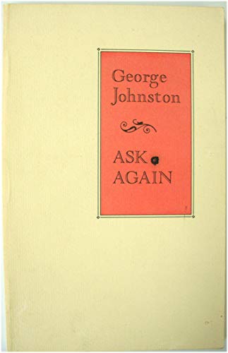 9780920806661: Ask again (Penumbra Press poetry series)