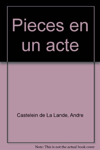 Pièces en un acte