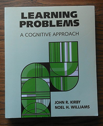 Beispielbild fr Learning Problems : A Cognitive Approach zum Verkauf von Better World Books