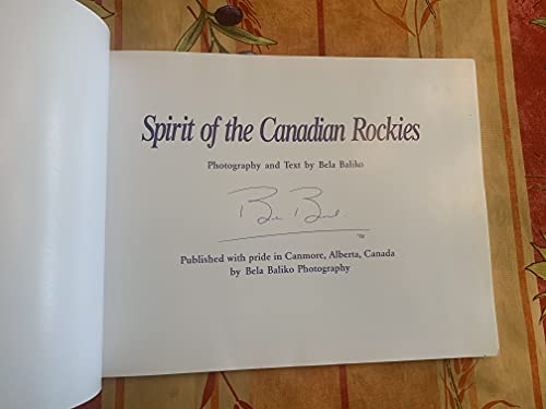 Stock image for Spirit of the Canadian Rockies for sale by HPB-Ruby