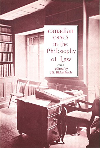 9780921149774: Canadian Cases in the Philosophy of Law