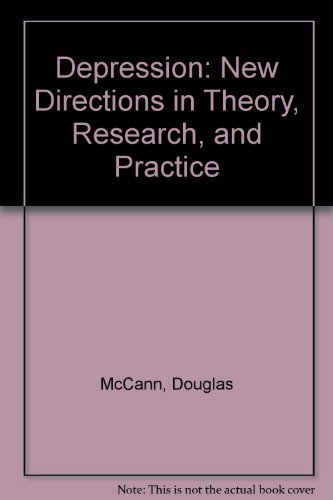 9780921332282: Depression: New Directions in Theory, Research, and Practice