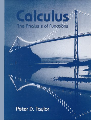 Calculus: The Analysis of Functions