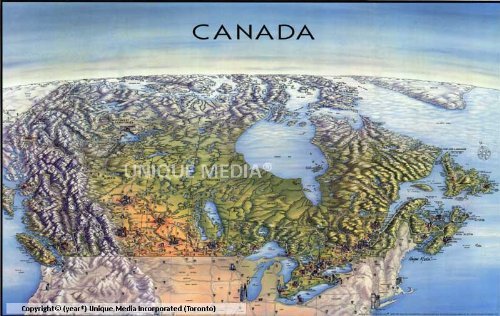 Stock image for Unique Media Map: Canada With Ottawa/Folded for sale by WorldofBooks