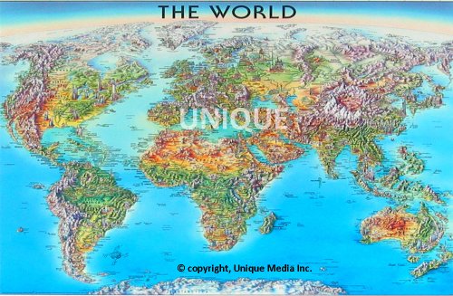 9780921338611: Title: The World Laminated Map