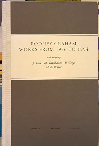 Beispielbild fr Rodney Graham Works from 1976 to 1994 zum Verkauf von Marcus Campbell Art Books