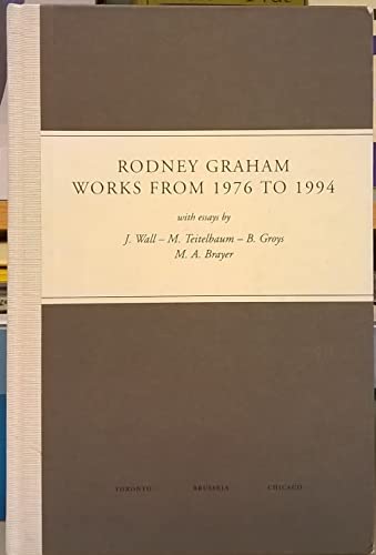 9780921972129: Rodney Graham, works from 1976 to 1994