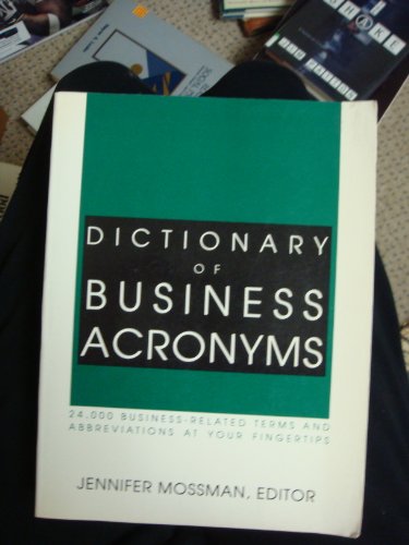 Stock image for Dictionary of Business Acronyms (Wynwood Lexicon Series) for sale by Ezekial Books, LLC