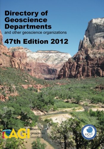 Beispielbild fr Directory of Geoscience Departments, and other geoscience organizations 47th Edition zum Verkauf von HPB-Red