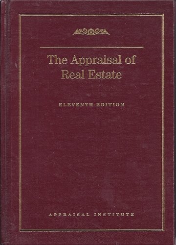 Imagen de archivo de The Appraisal of Real Estate a la venta por Better World Books