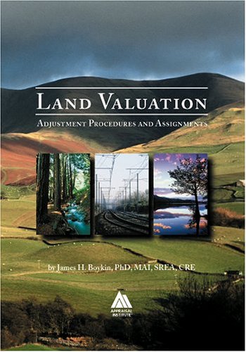 Imagen de archivo de Land Valuation: Adjustment Procedures and Assignments a la venta por The Book Garden